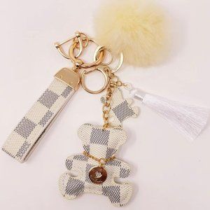 GreenSnooker Creative Bear & Tassel Keychain, Bag Pendant